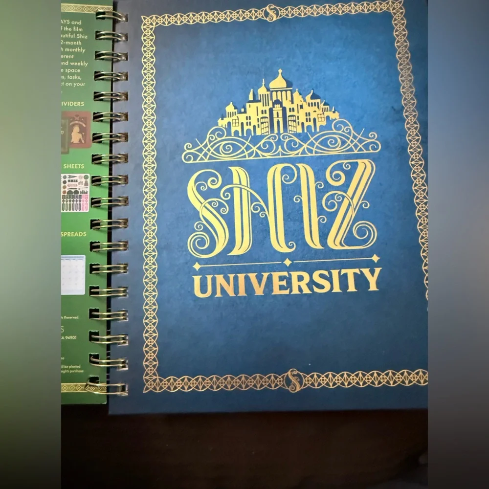 Shiz University 12-Month Undated Planner - Green & Blue